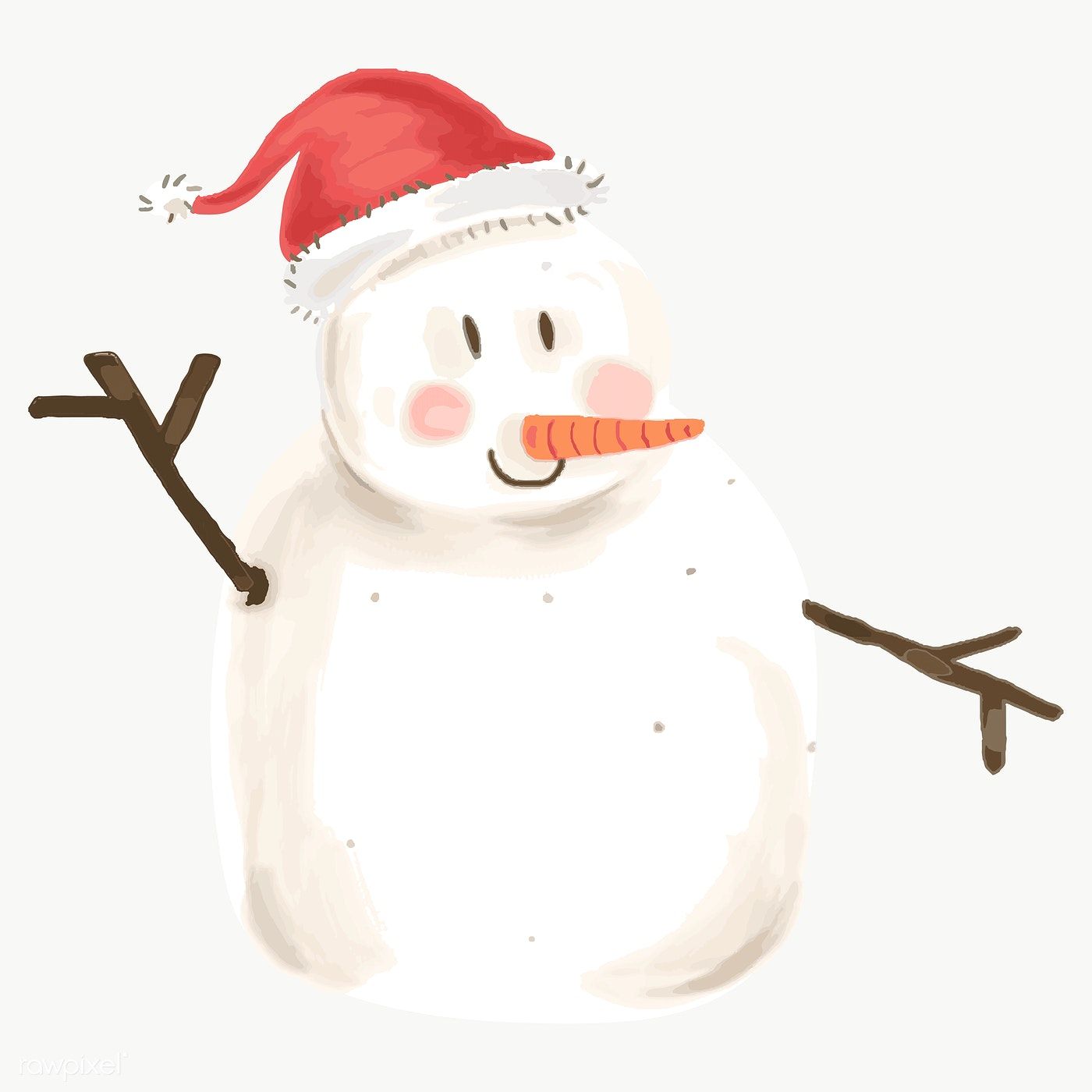 cute snowman transparent background 0059