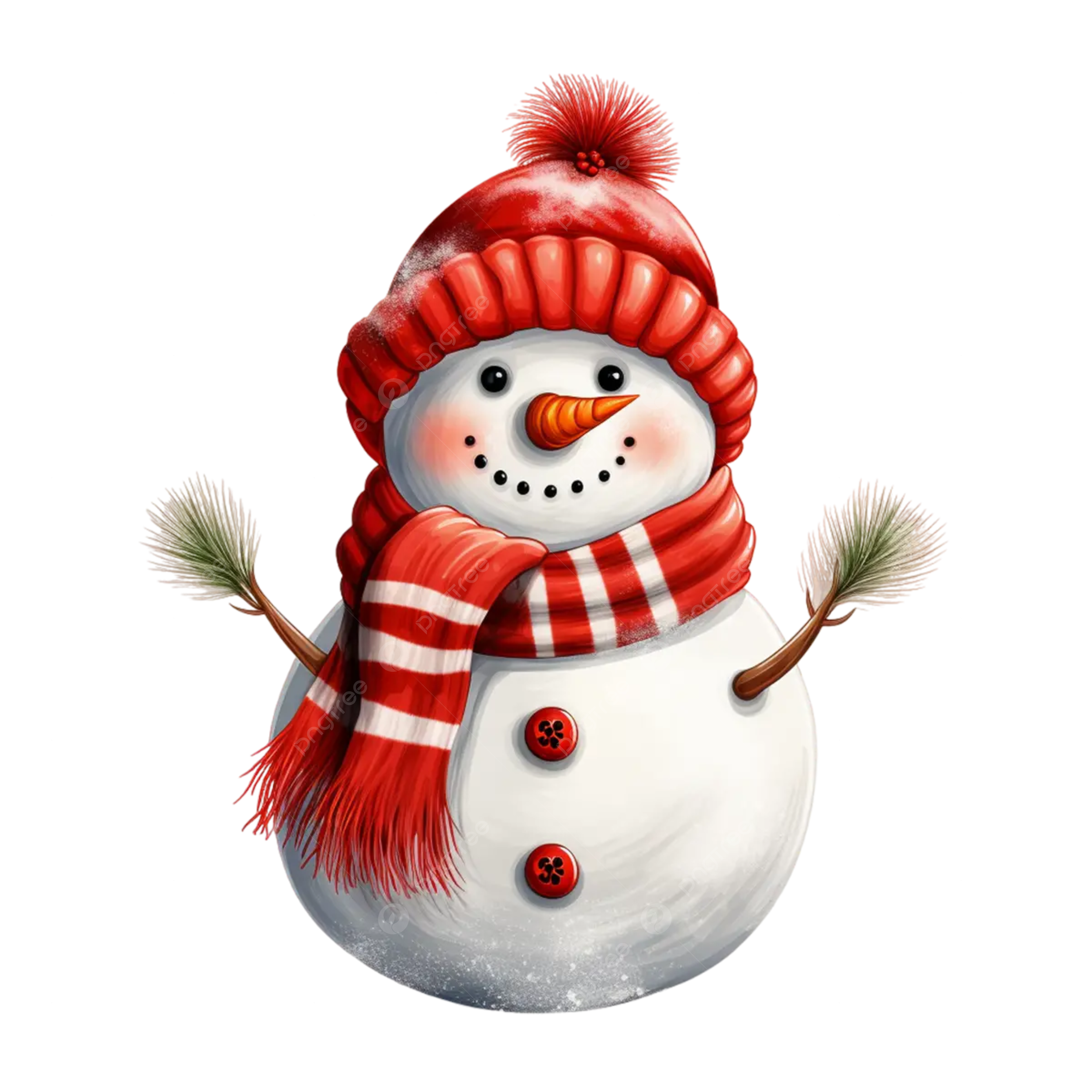 cute snowman transparent background 0064