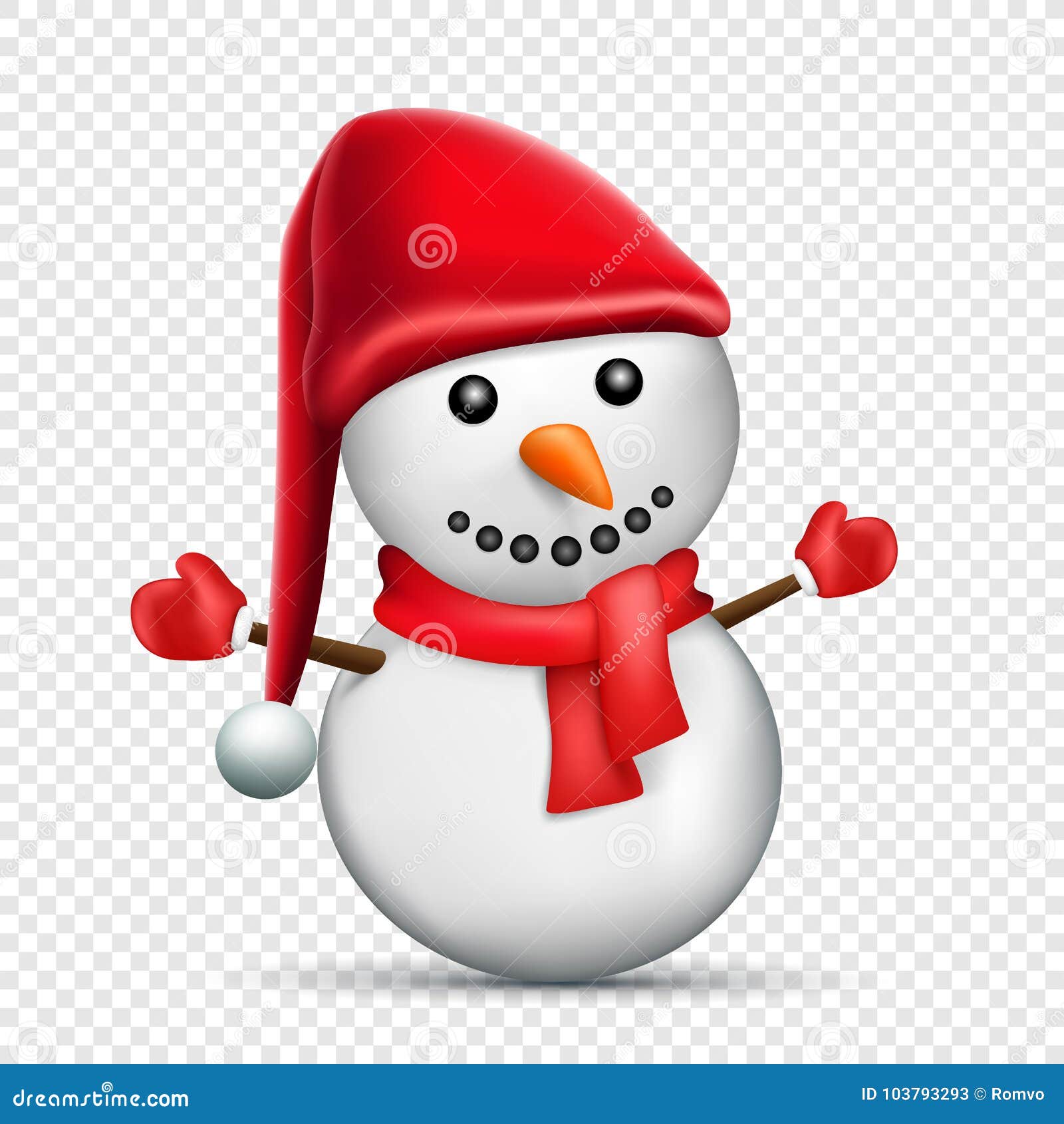 cute snowman transparent background 0069