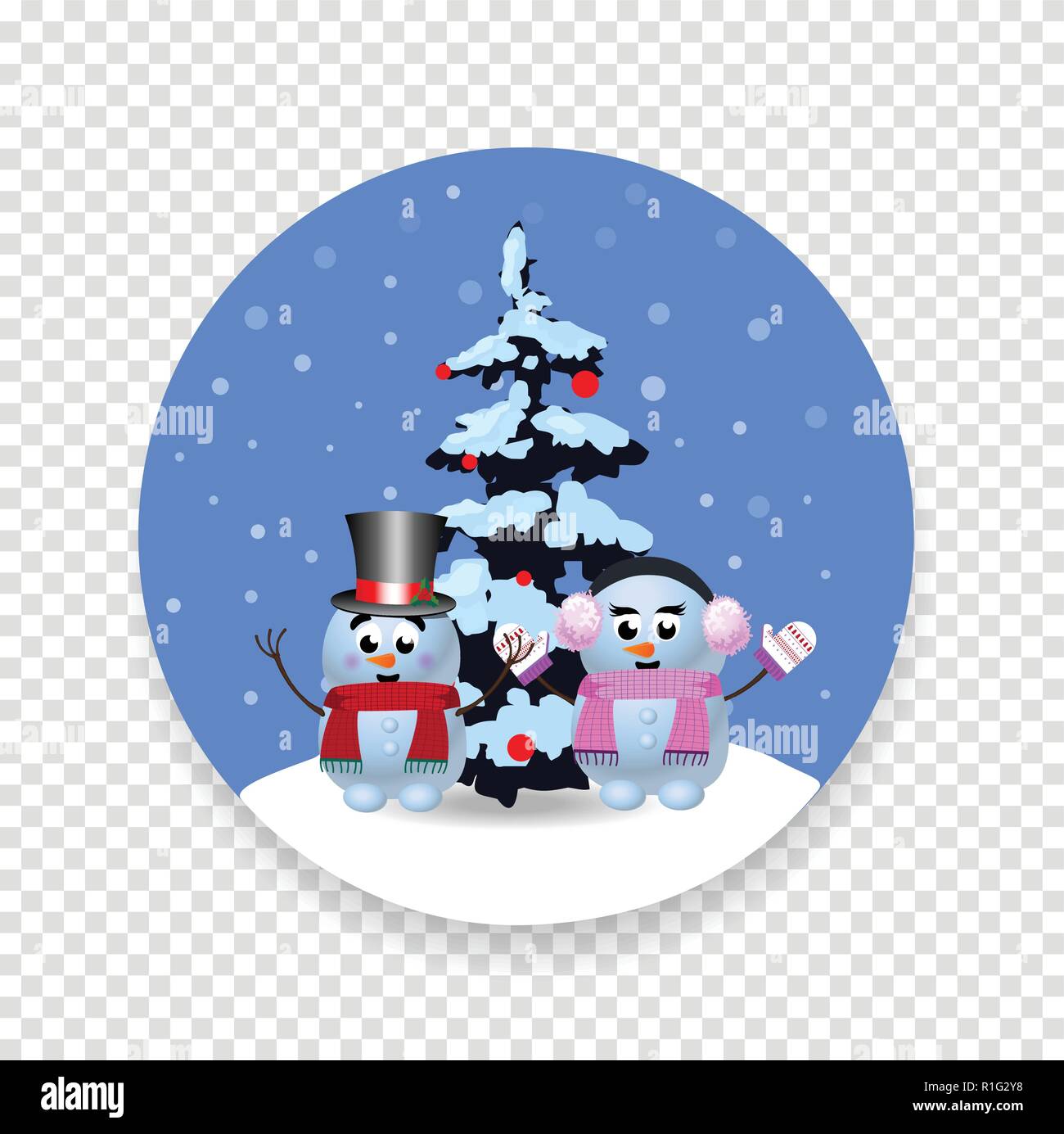 cute snowman transparent background 0071