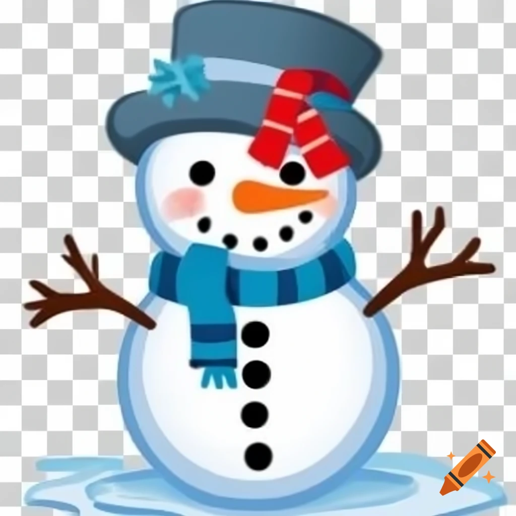 cute snowman transparent background 0086