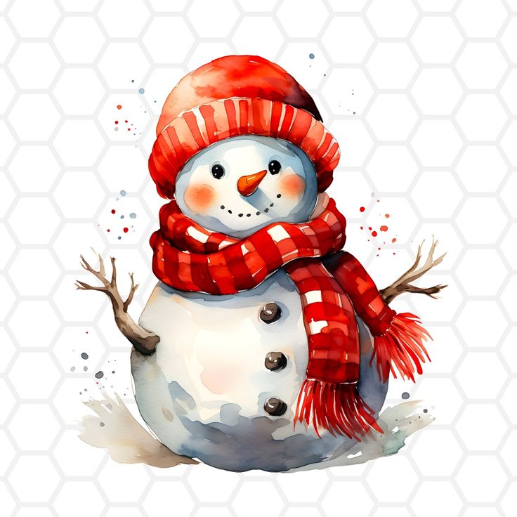 cute snowman transparent background 0096