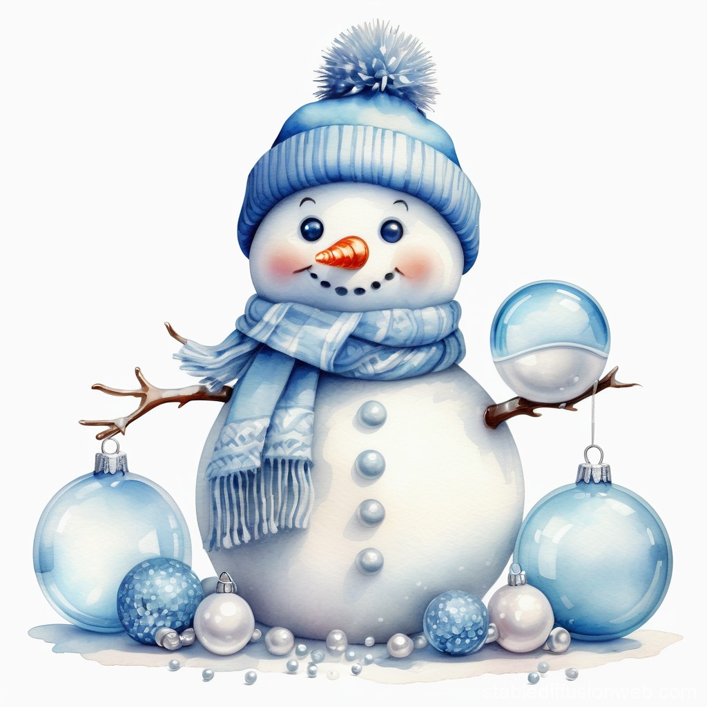 cute snowman transparent background 0097