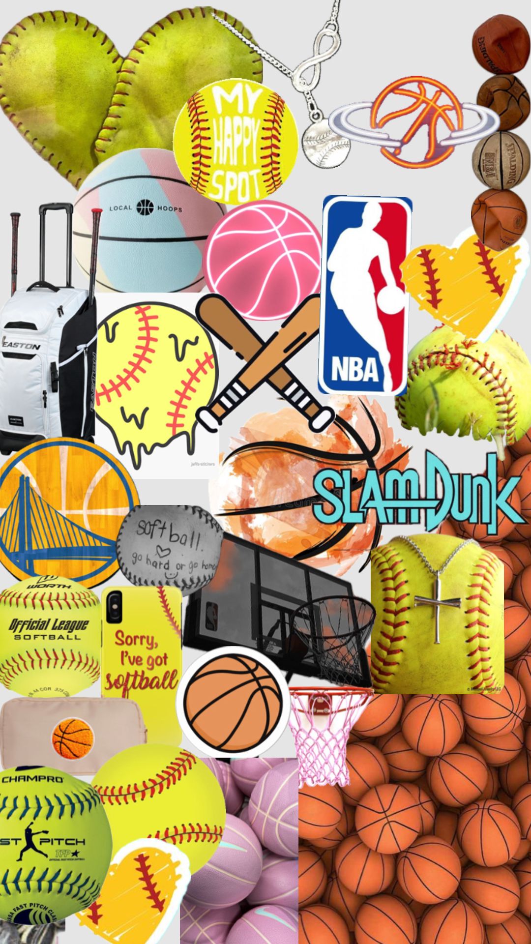 cute softball backgrounds 0016