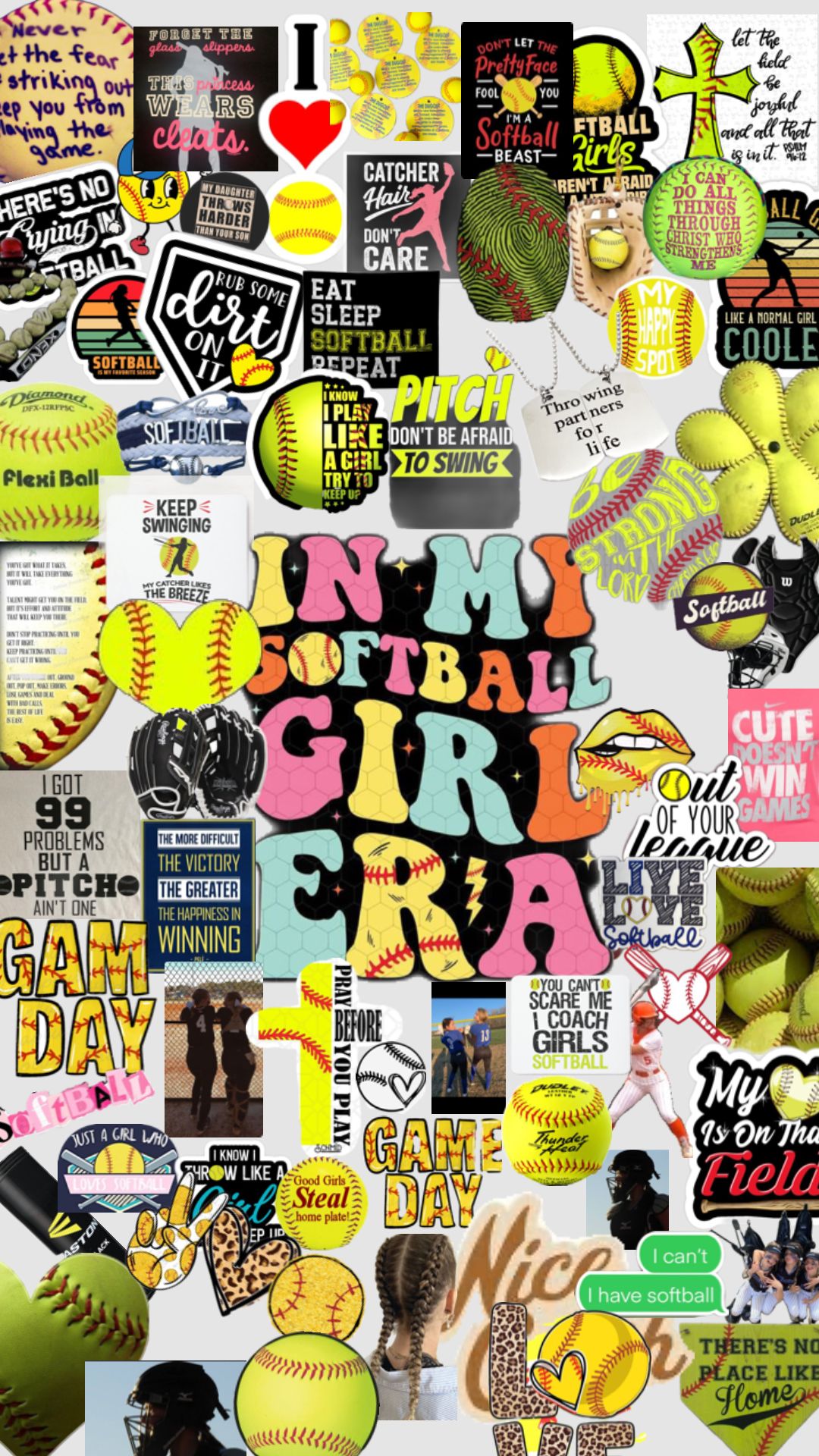 cute softball backgrounds 0023