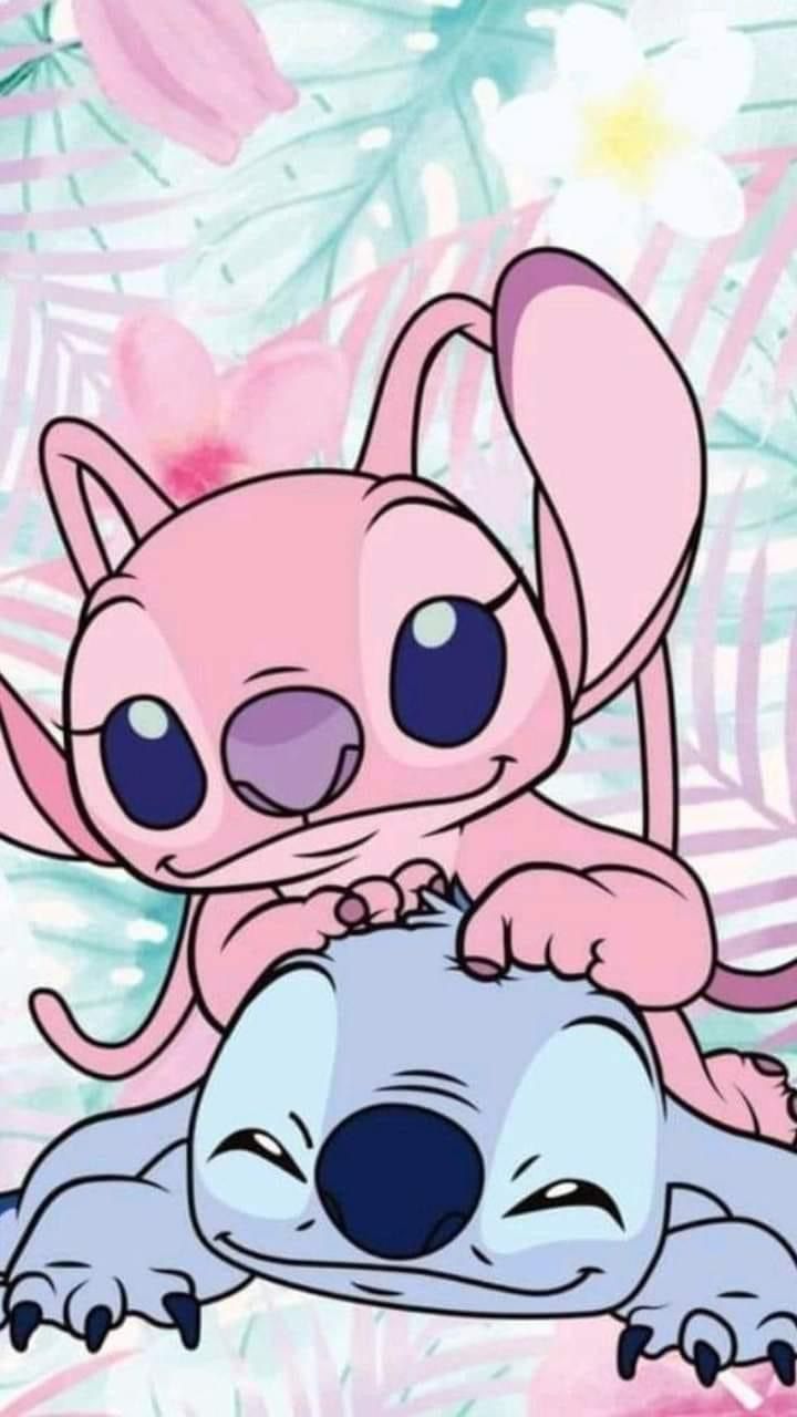 cute Stitch and Angel backgrounds 0011