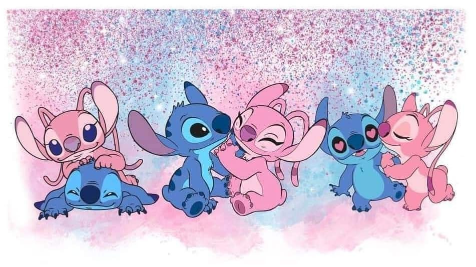 cute Stitch and Angel backgrounds 0013