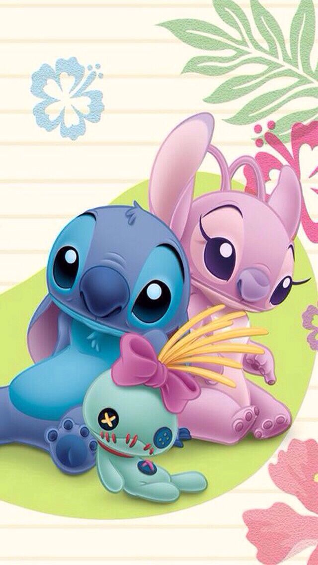 cute Stitch and Angel backgrounds 0037