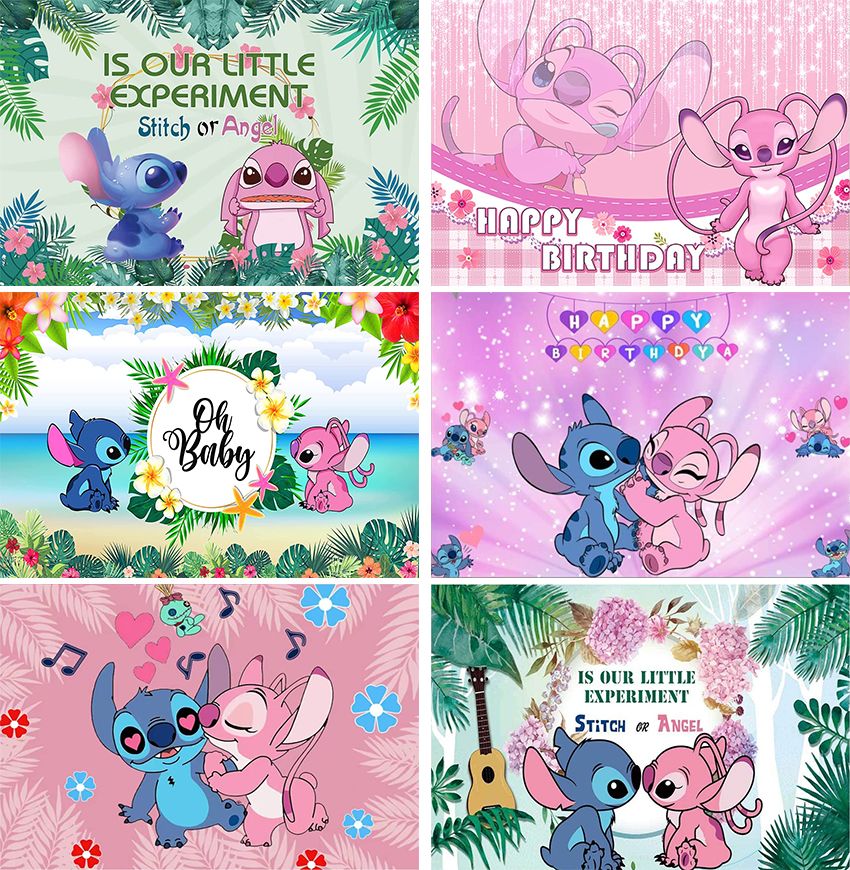 cute Stitch and Angel backgrounds 0042