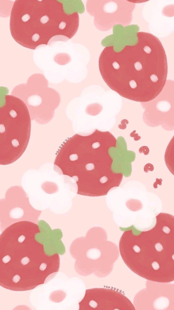 cute strawberry backgrounds 0016