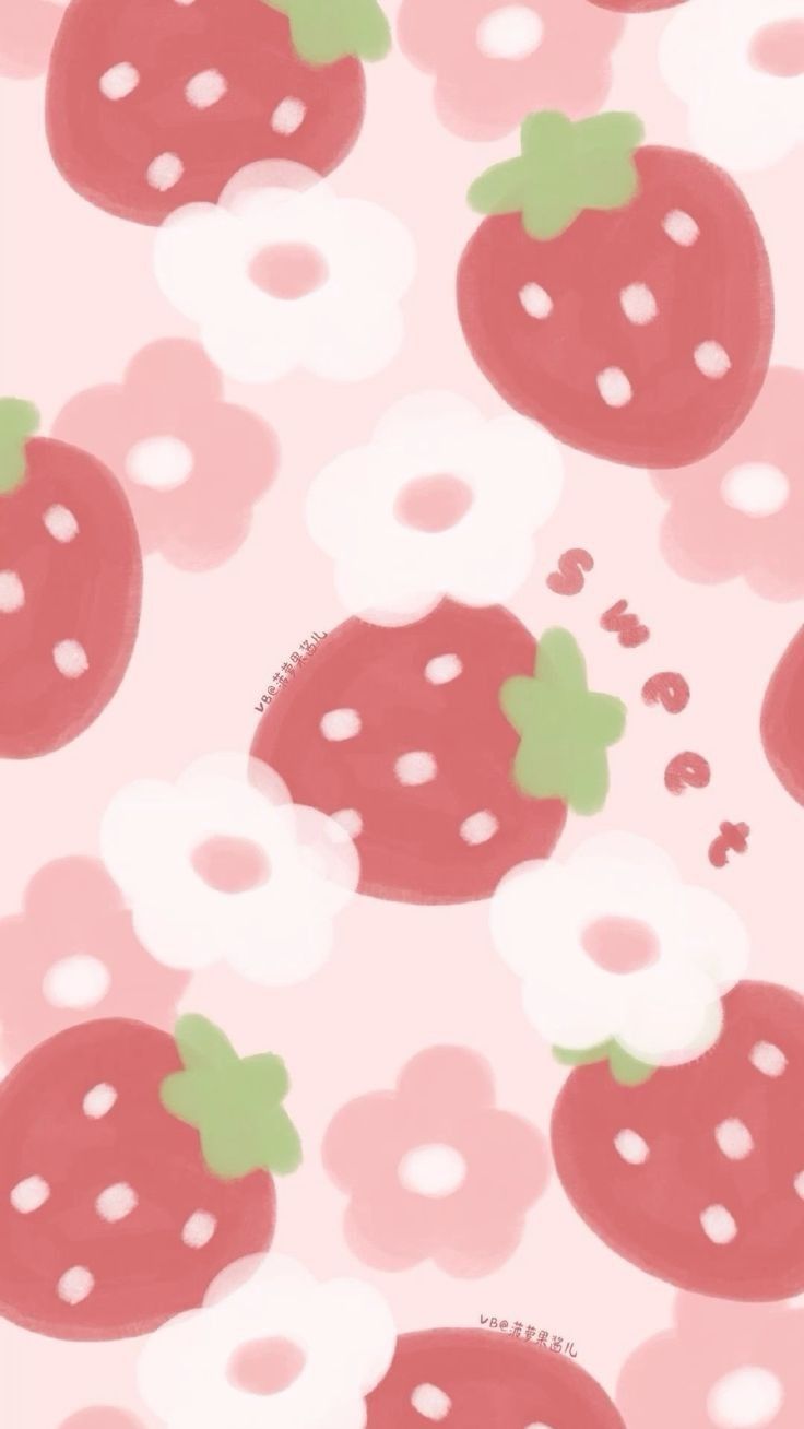 cute strawberry backgrounds 0030