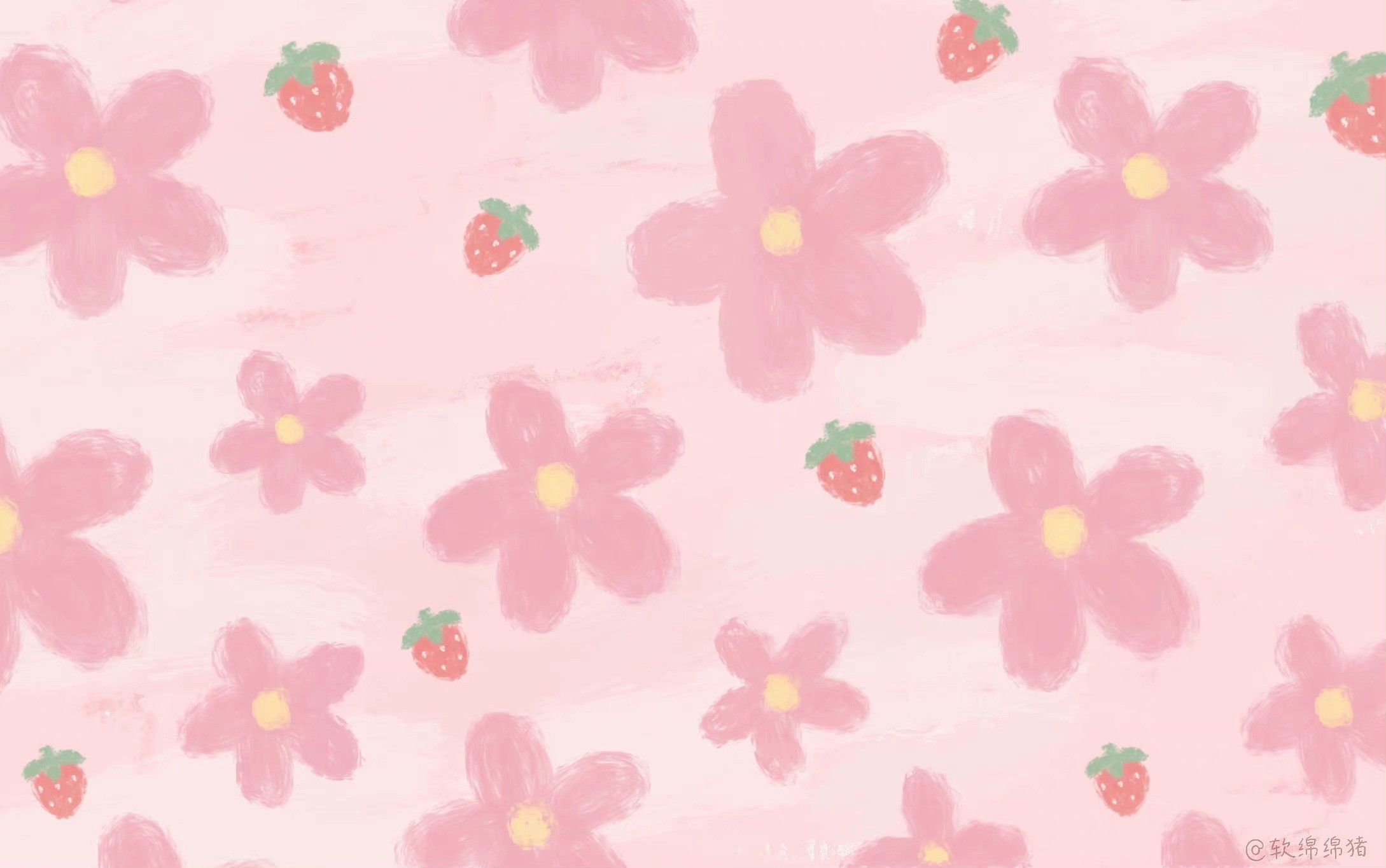 cute strawberry backgrounds 0068