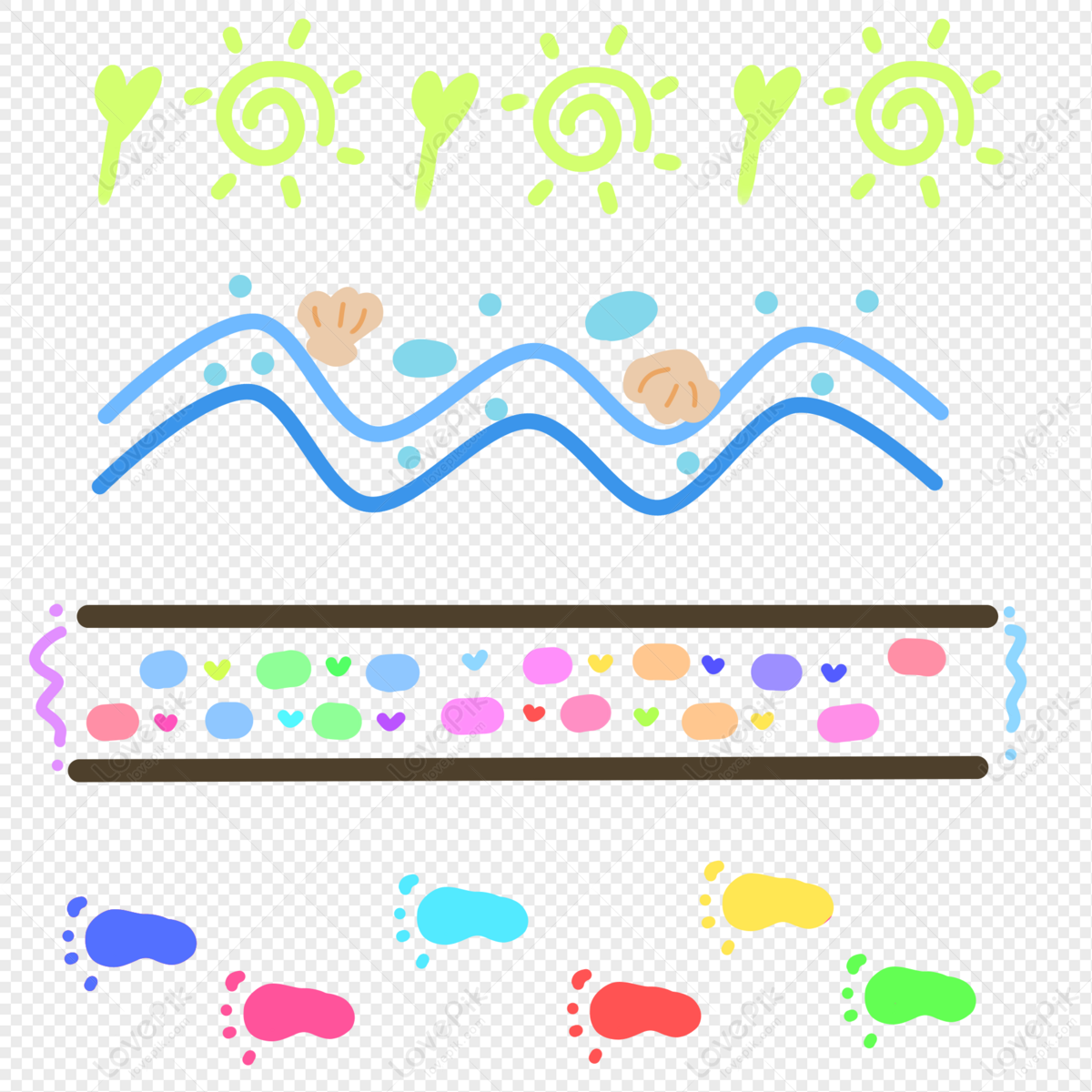 cute stripes transparent background 0010