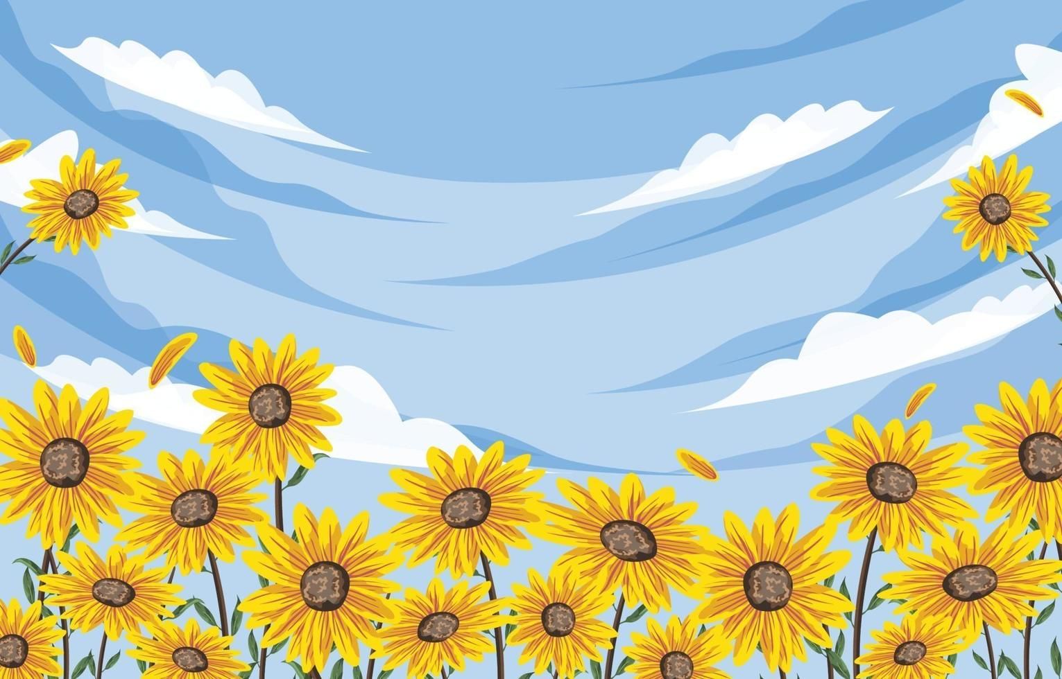 cute sunflower backgrounds 0010