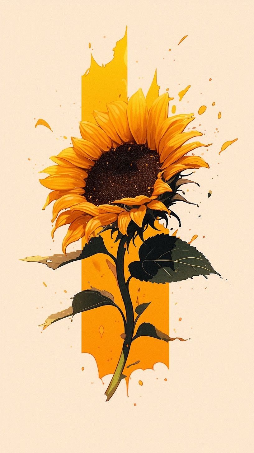 cute sunflower backgrounds 0025