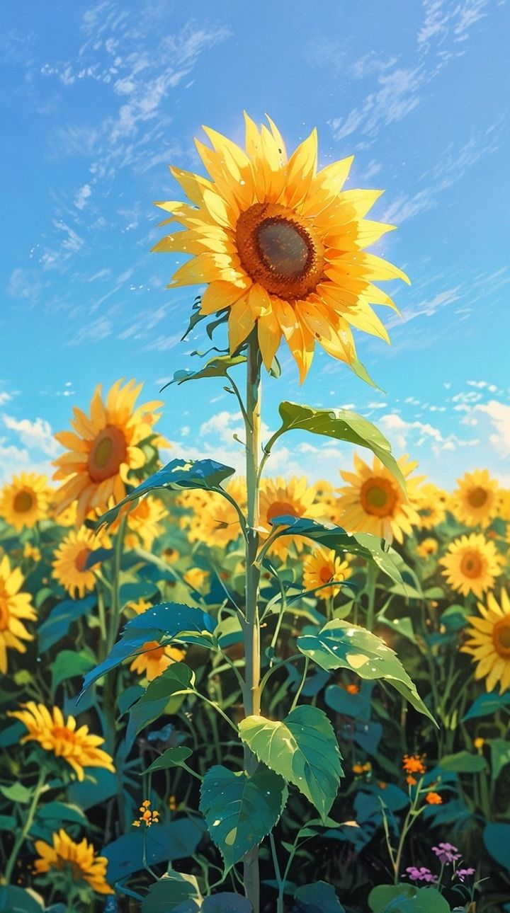 cute sunflower backgrounds 0028