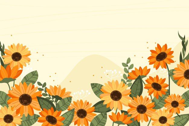 cute sunflower backgrounds 0043