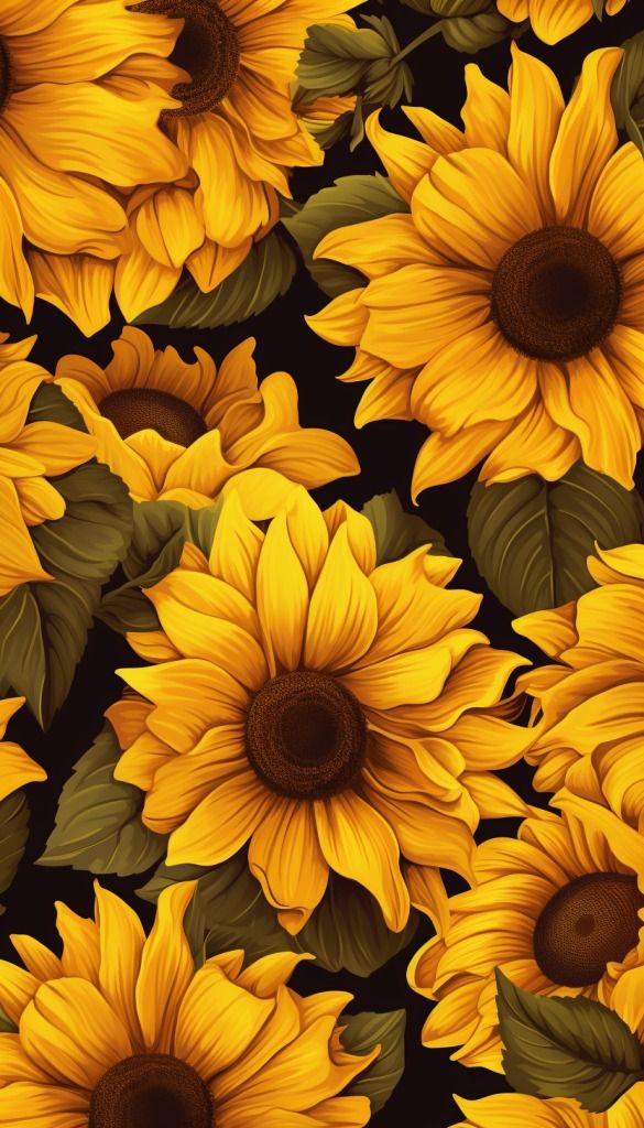 cute sunflower backgrounds 0064