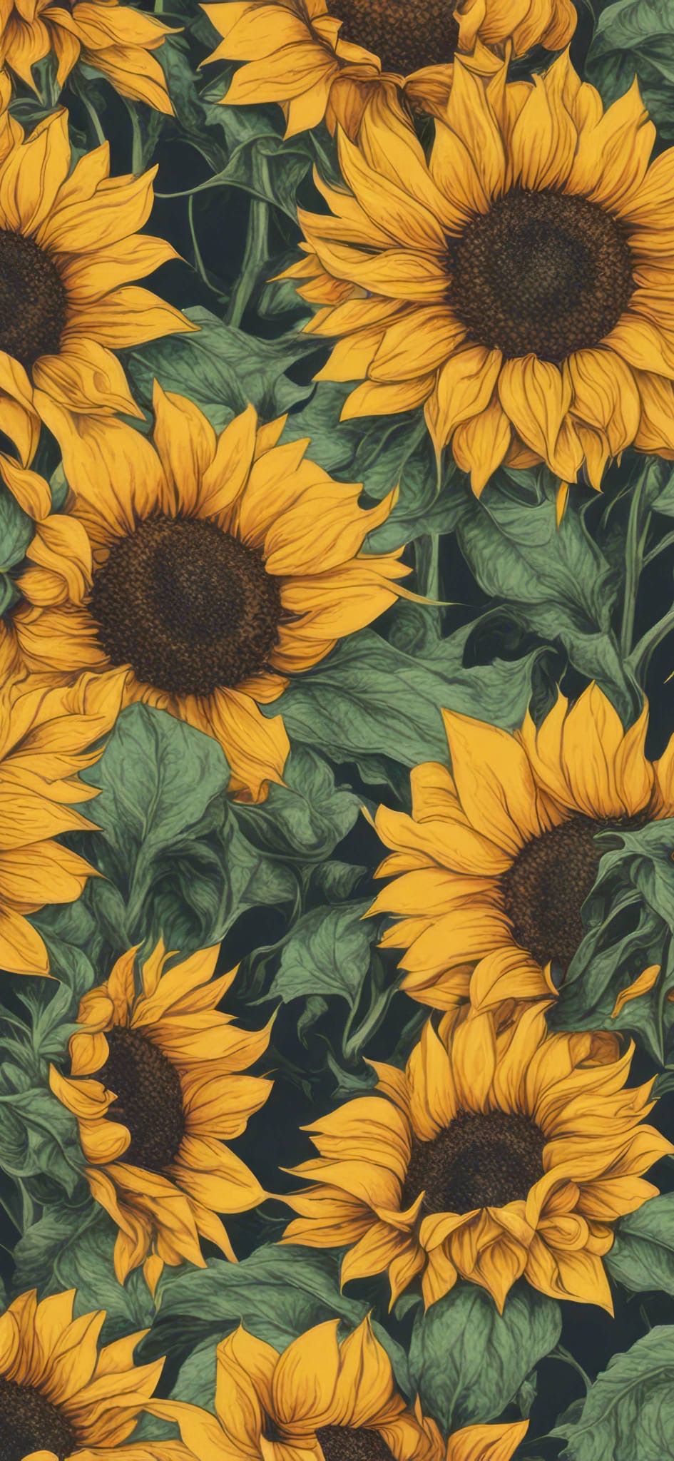 cute sunflower backgrounds 0067