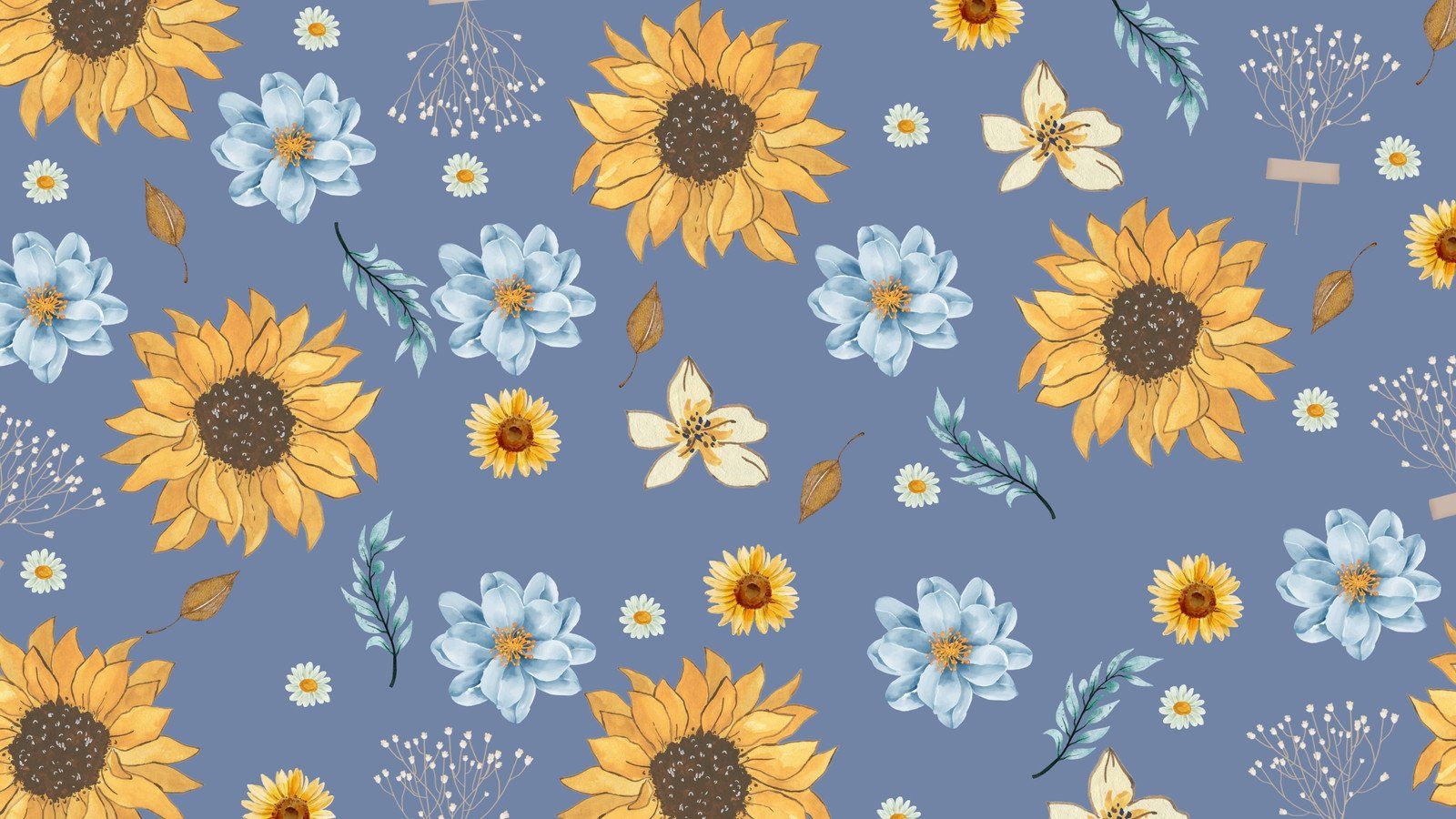 cute sunflower backgrounds 0070