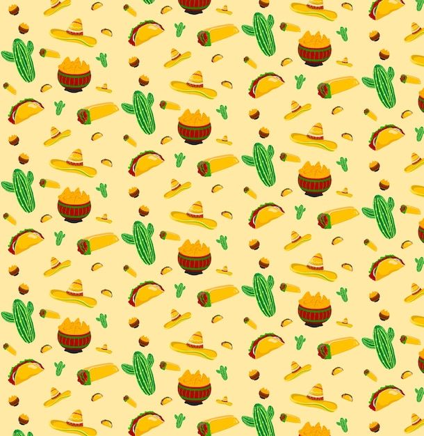 cute taco background 0024