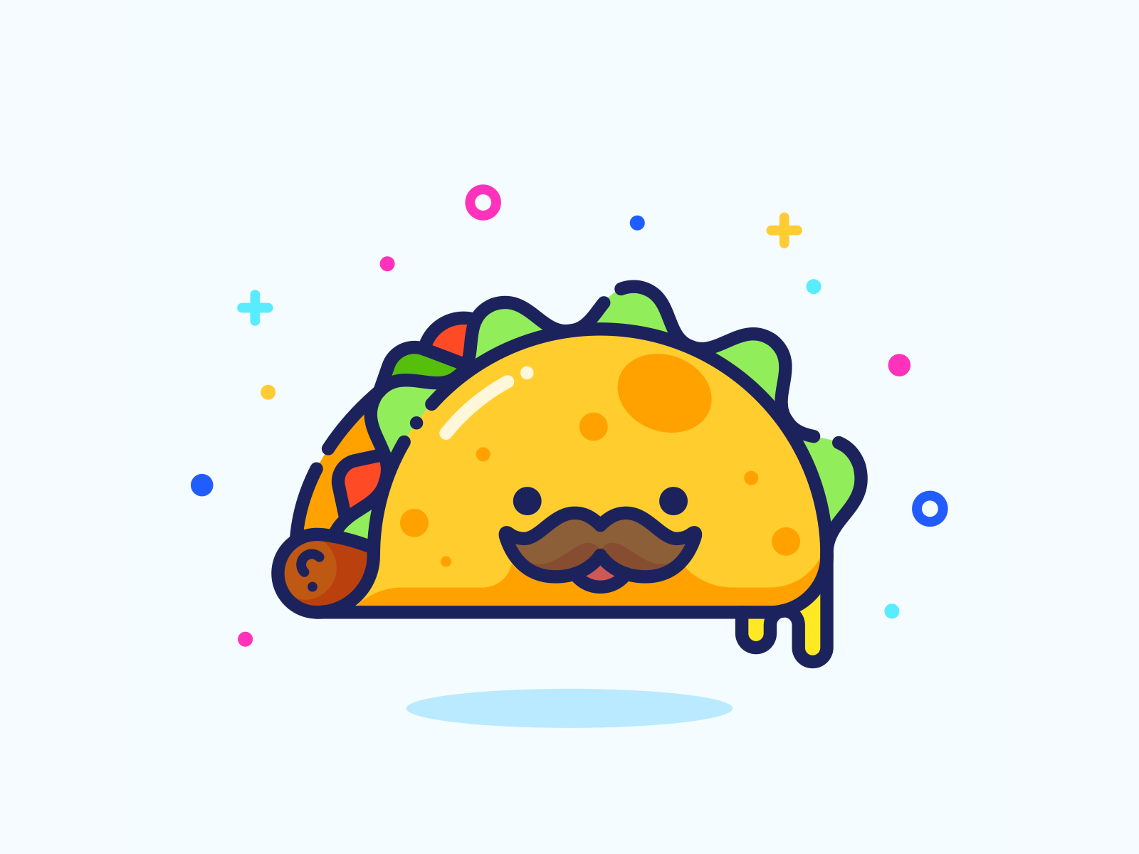 cute taco background 0028