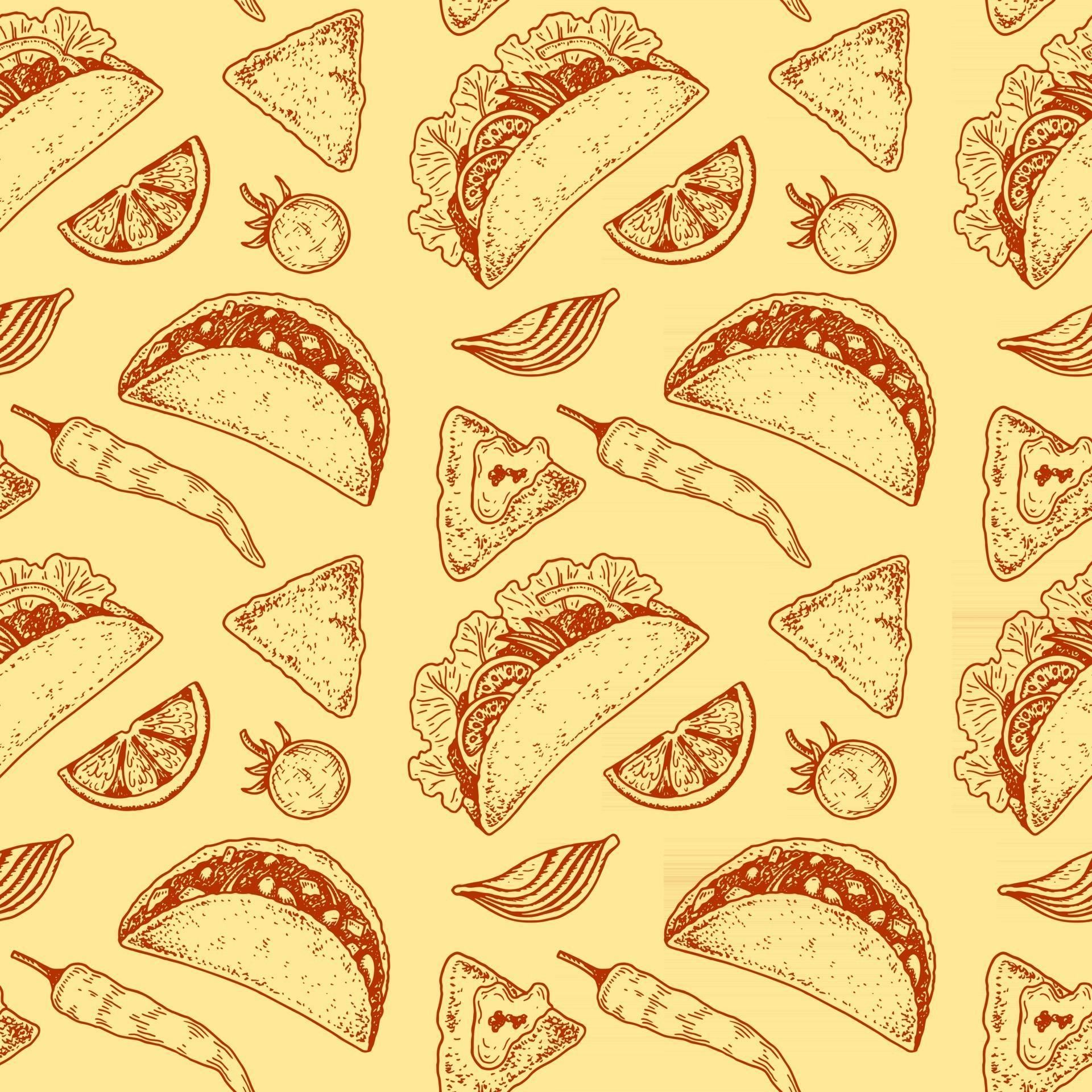 cute taco background 0041