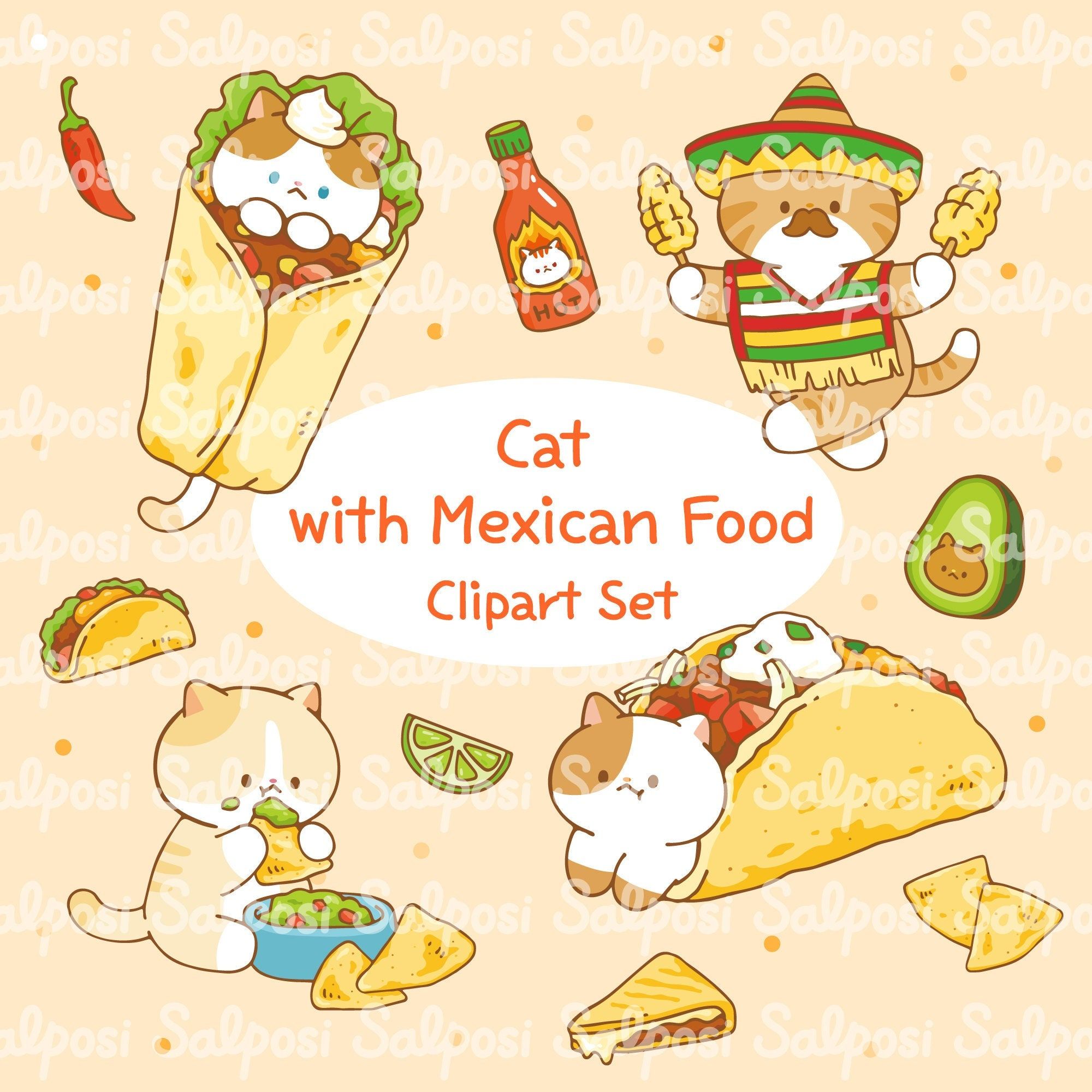 cute taco background 0073