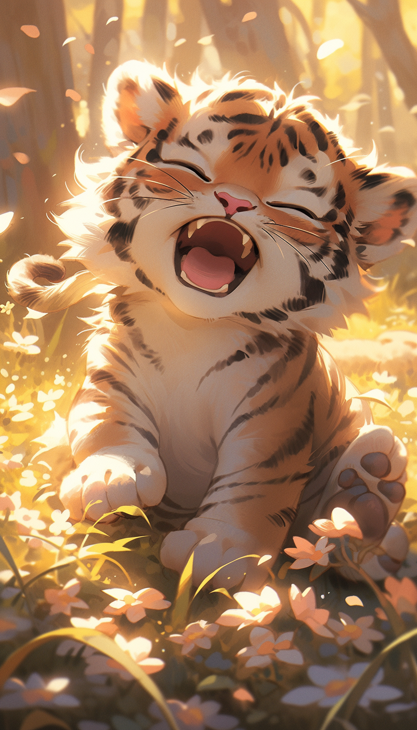 cute tiger backgrounds 0046