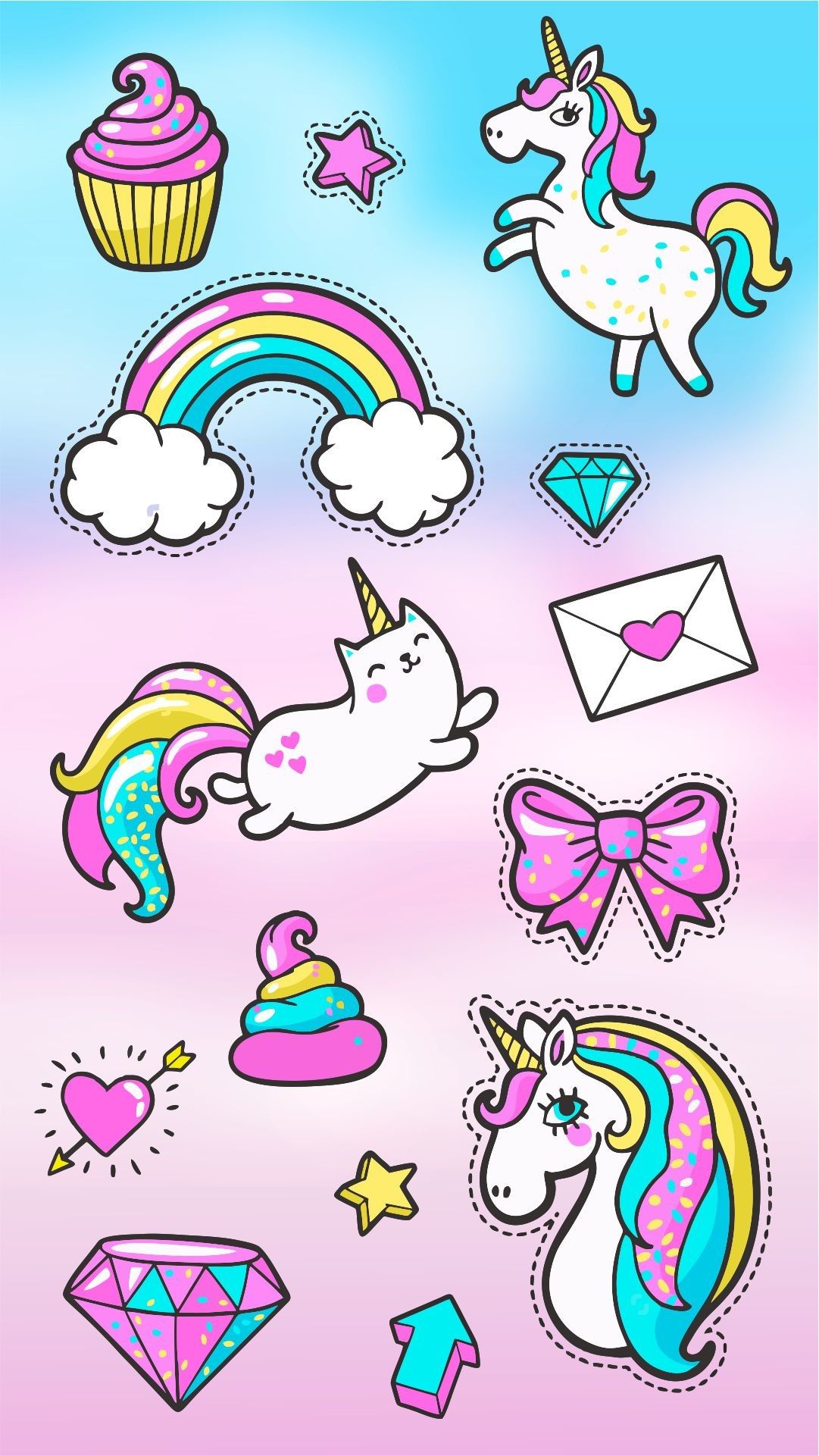 cute unicorn backgrounds 0019