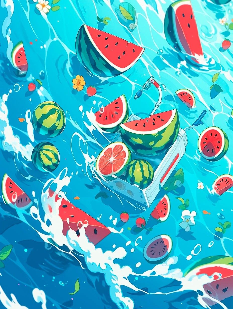 cute watermelon backgrounds 0090