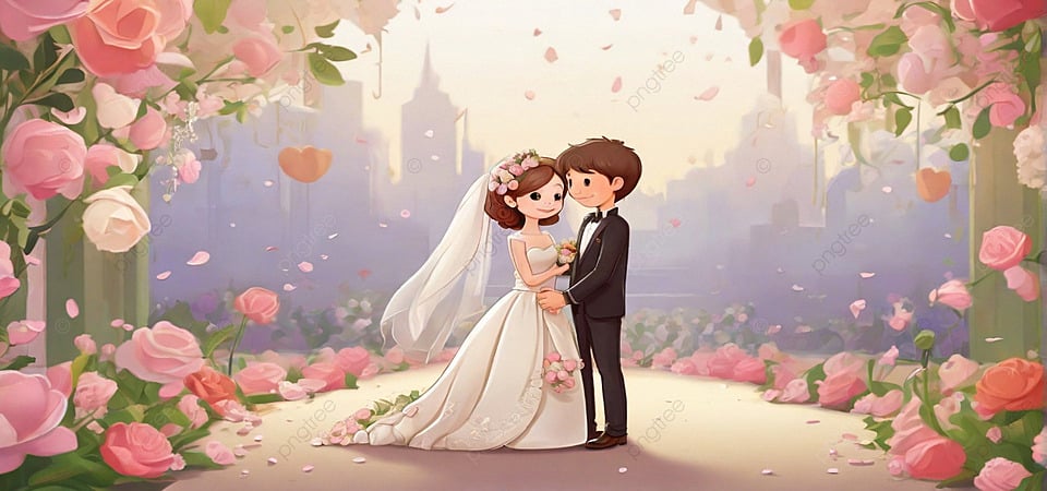 cute Wedding backgrounds 0012