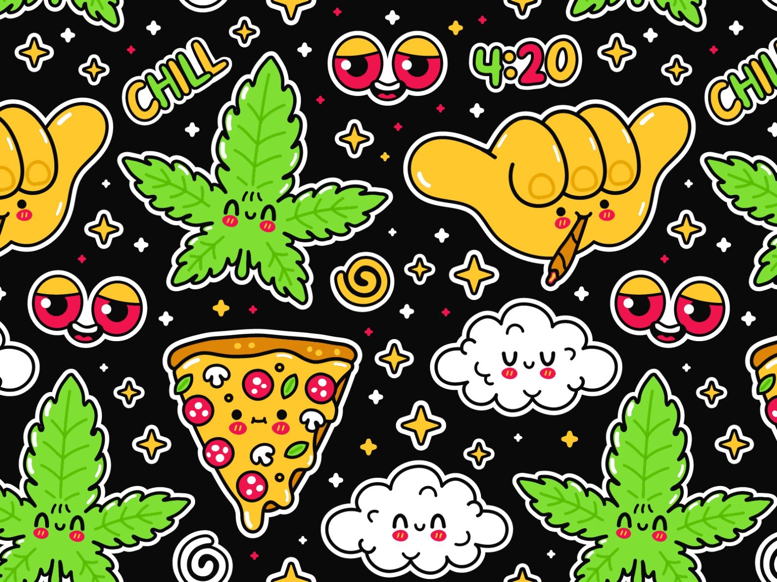 cute weed backgrounds 0019