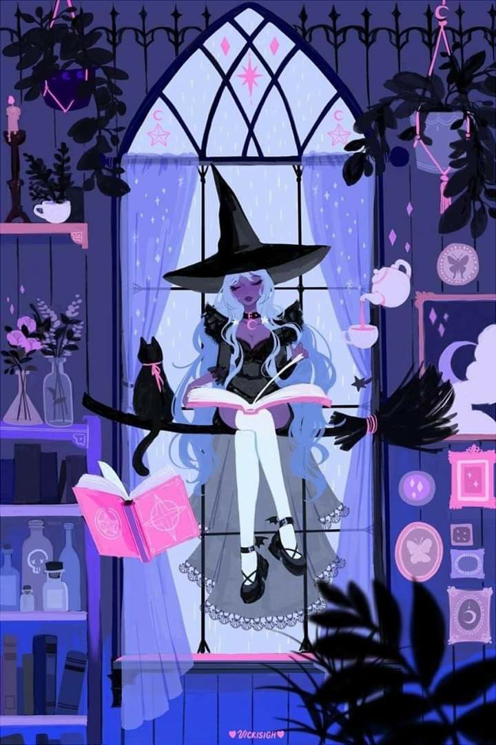 cute Witch background 0018