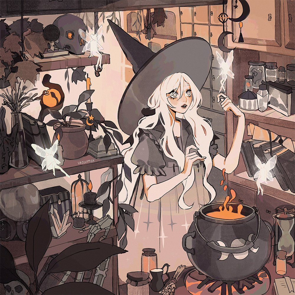 cute Witch background 0045