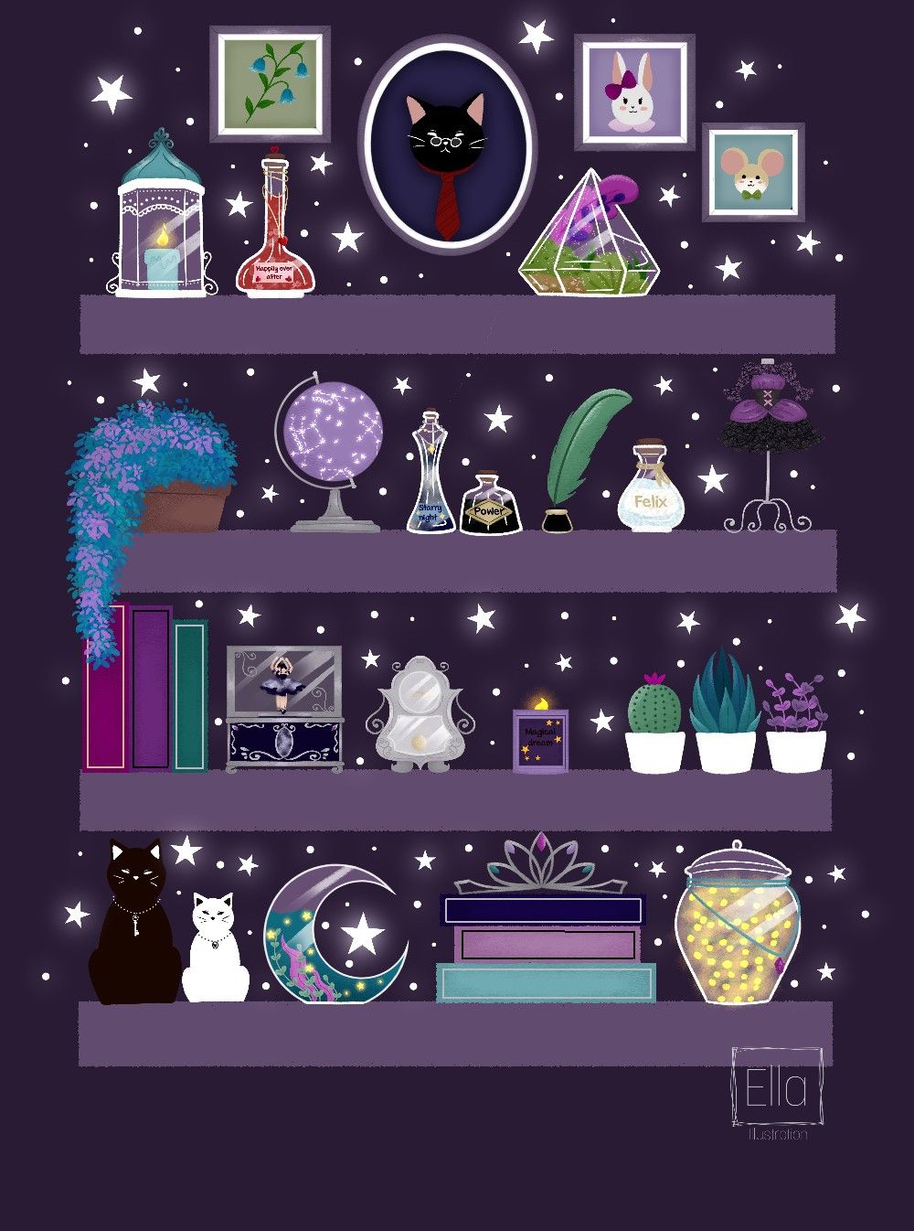 cute Witch background 0063