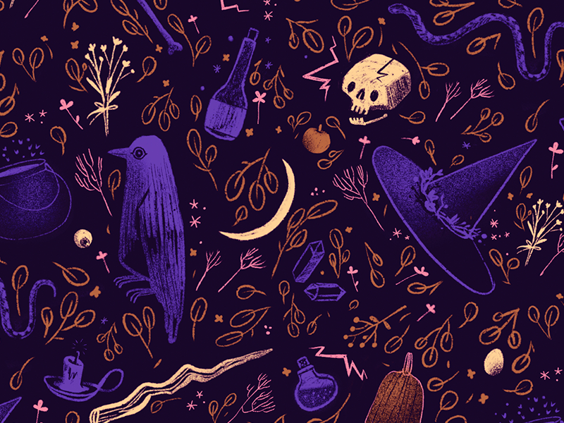 cute Witch background 0070