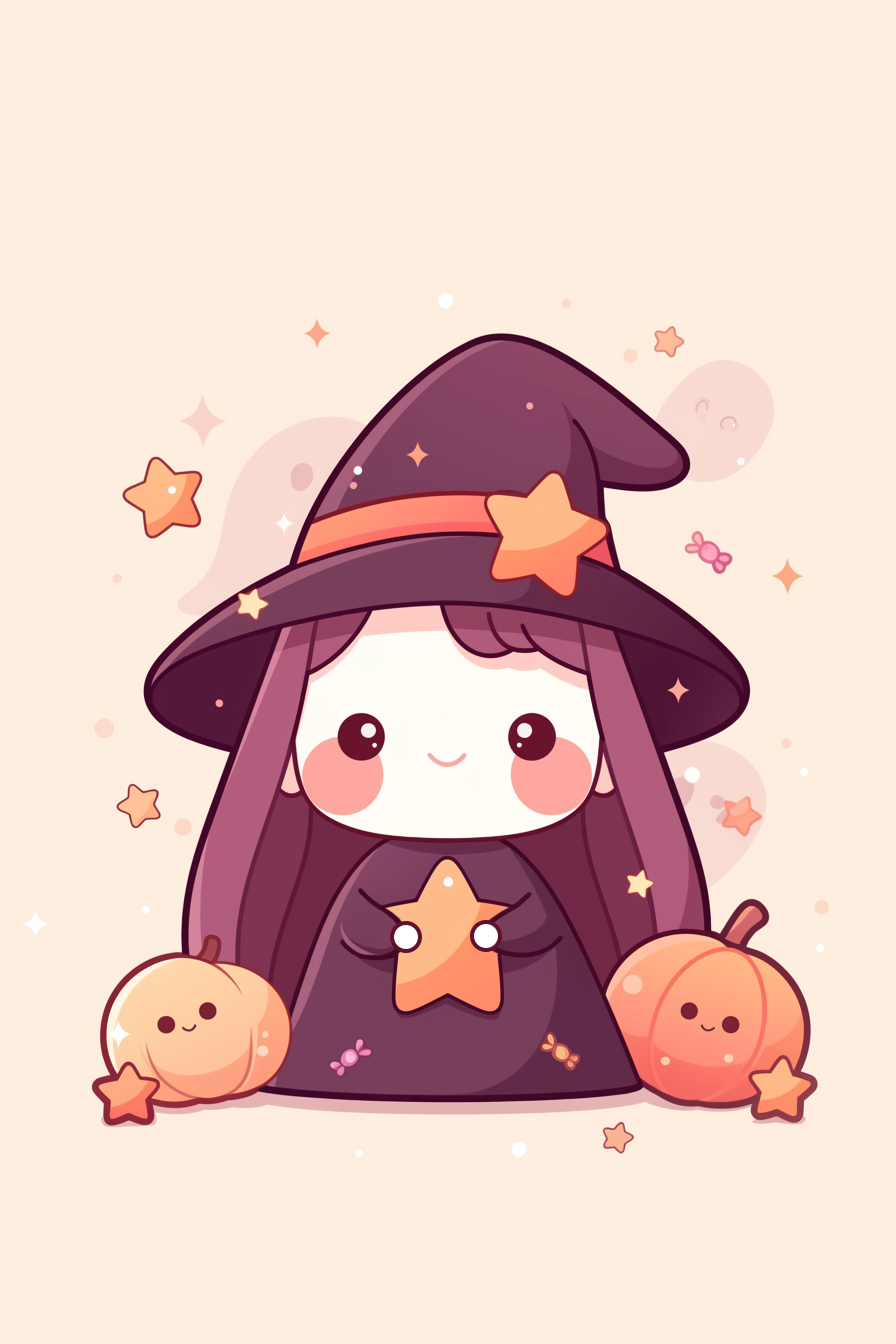 cute Witch background 0090