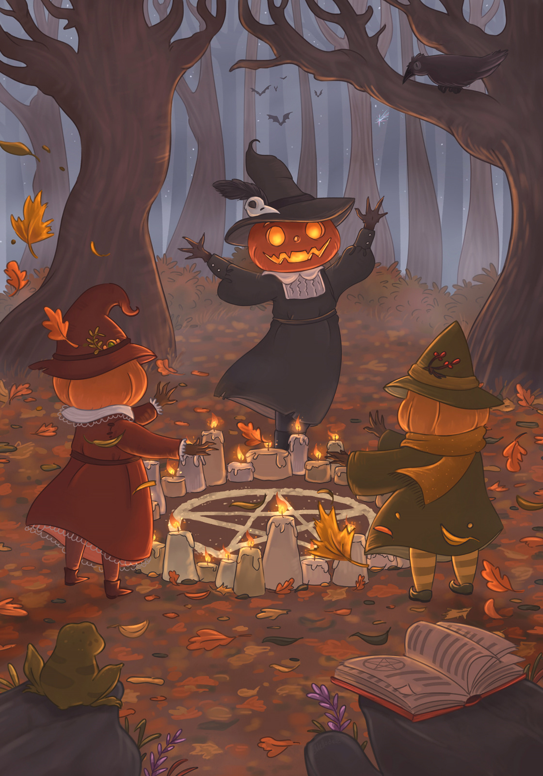 cute Witch background 0094