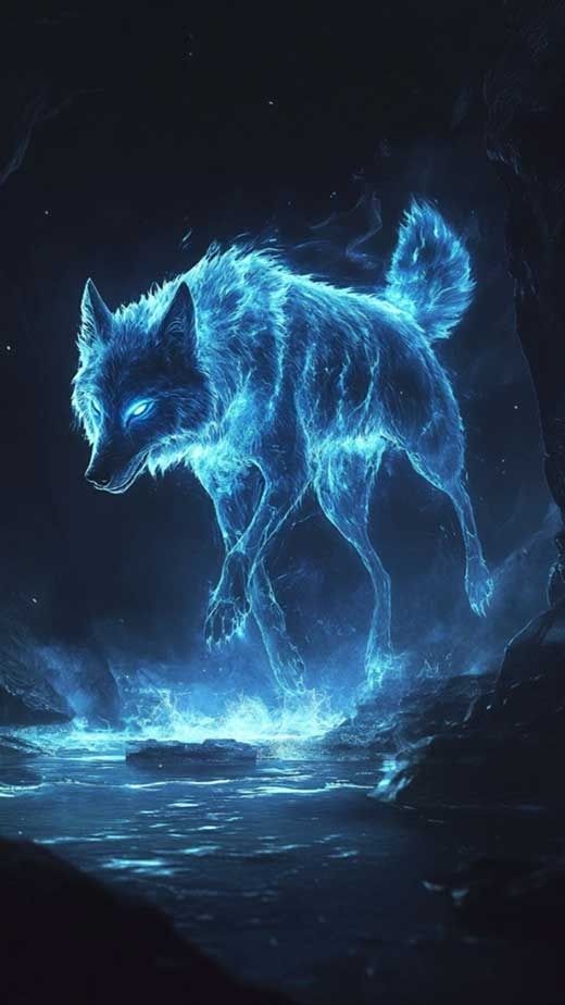 cute wolf backgrounds for social media