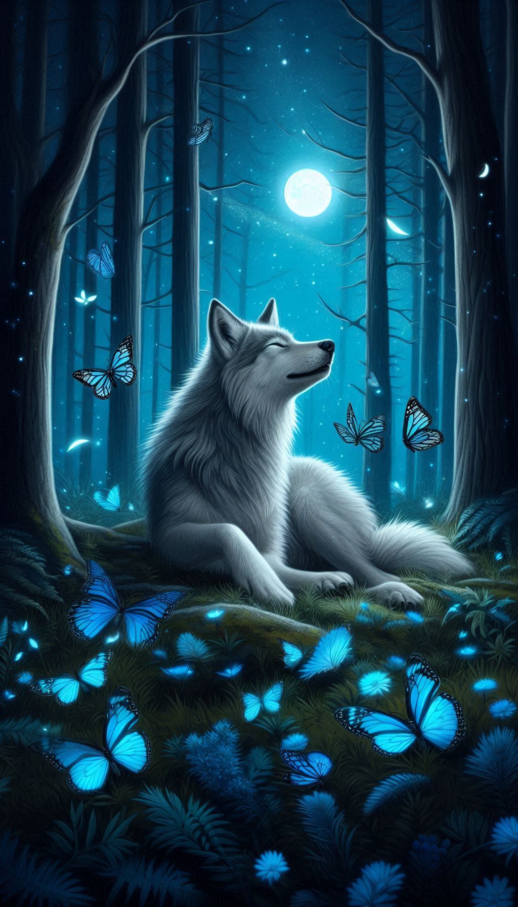 cute wolf backgrounds 0026