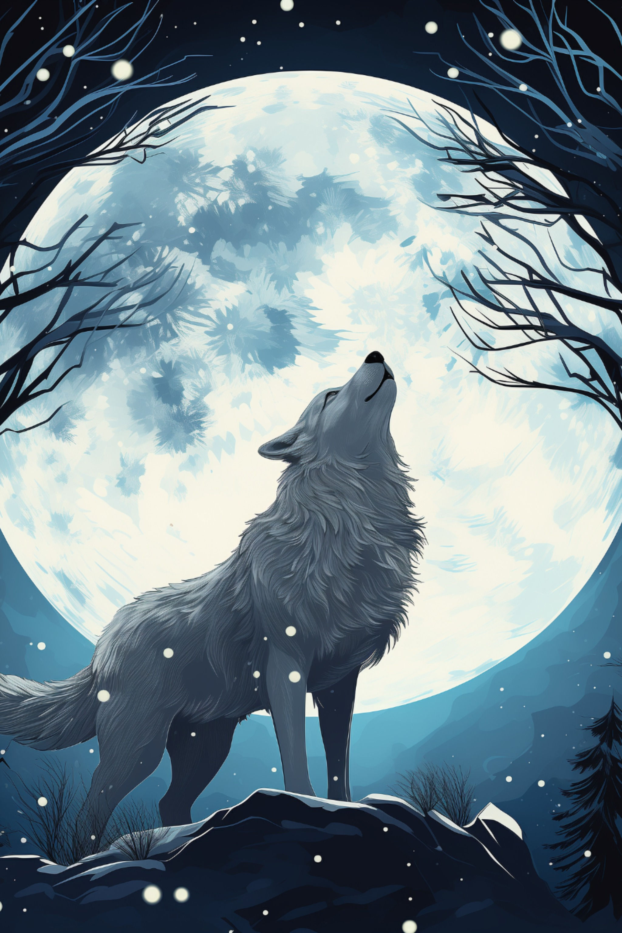 cute wolf backgrounds 0036