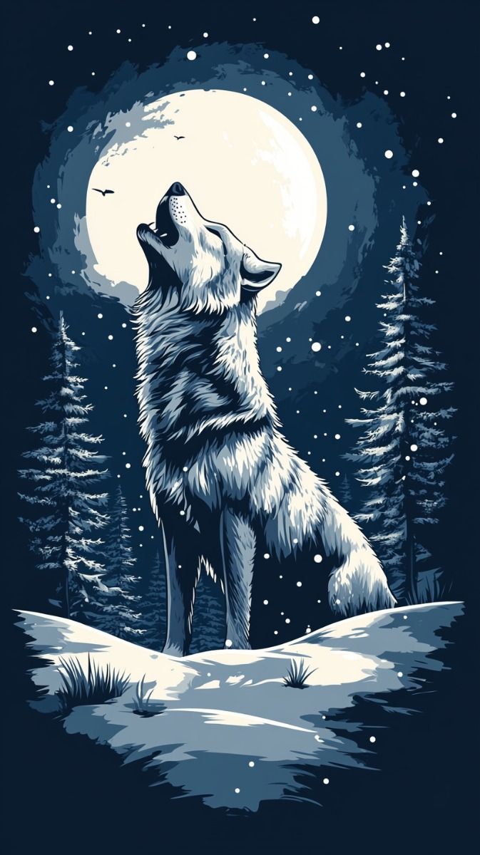 cute wolf backgrounds 0093