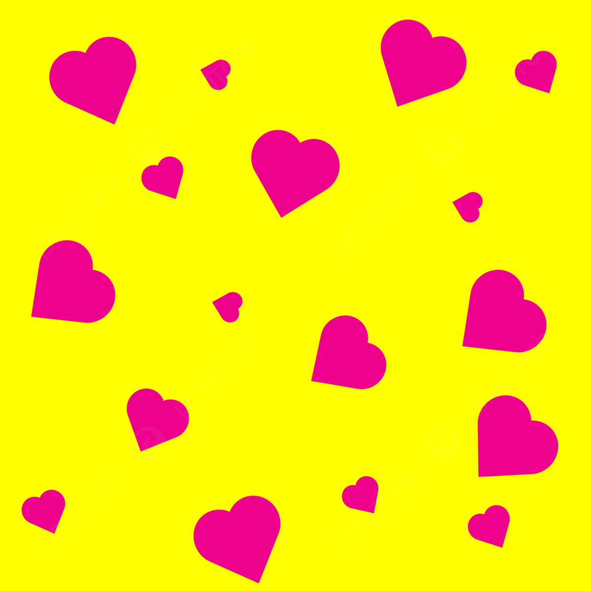 cute yellow heart background 0014