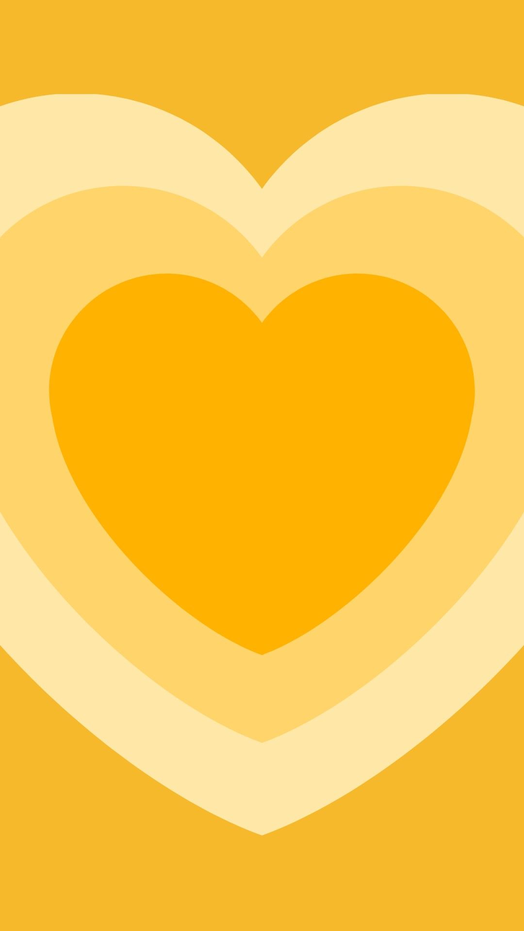 cute yellow heart background 0019