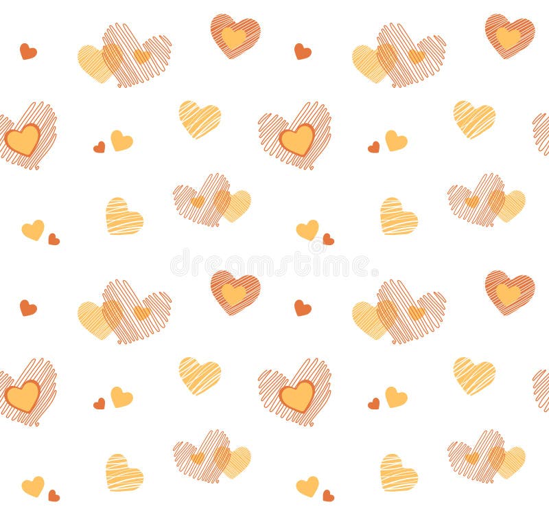 cute yellow heart background 0022