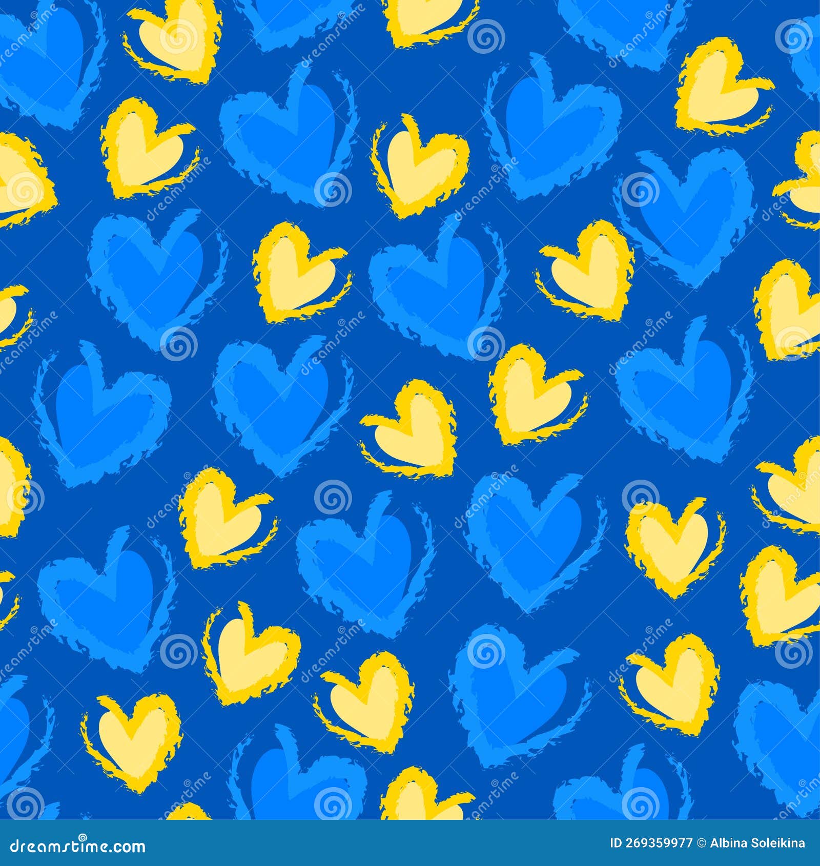 cute yellow heart background 0024