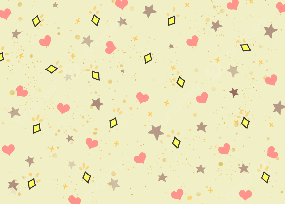 cute yellow heart background 0028