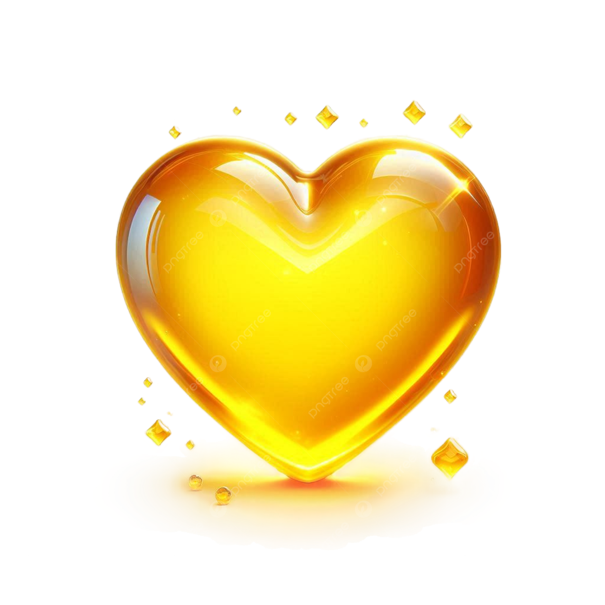 cute yellow heart background 0029