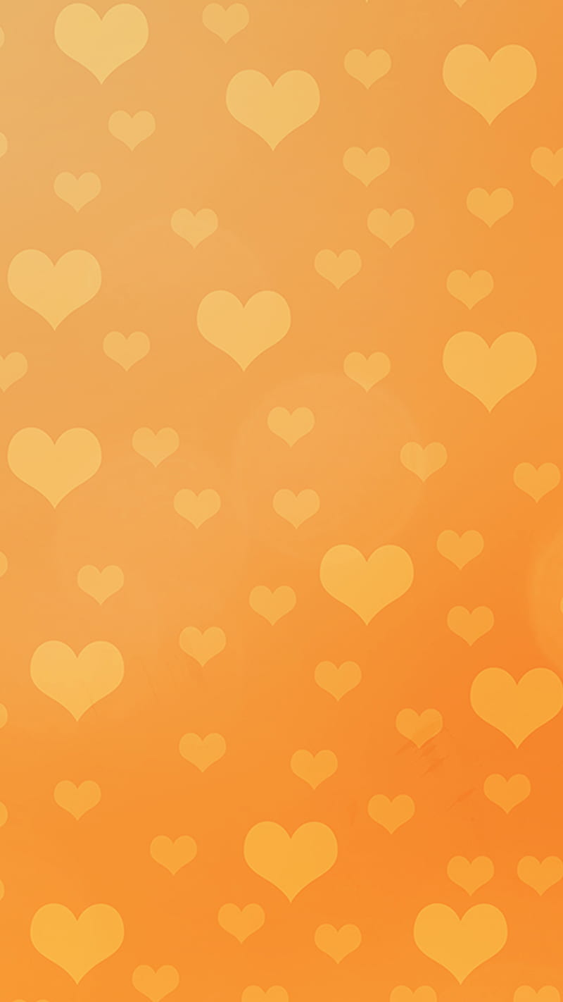 cute yellow heart background 0032